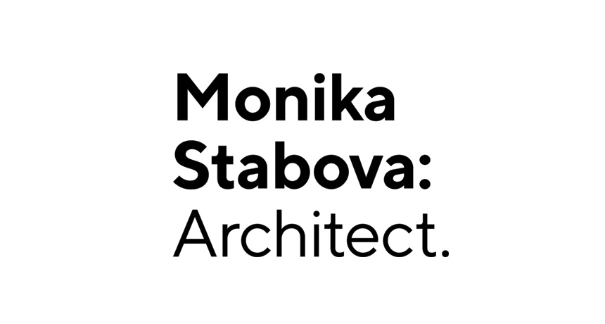 logo design monika stabova architect