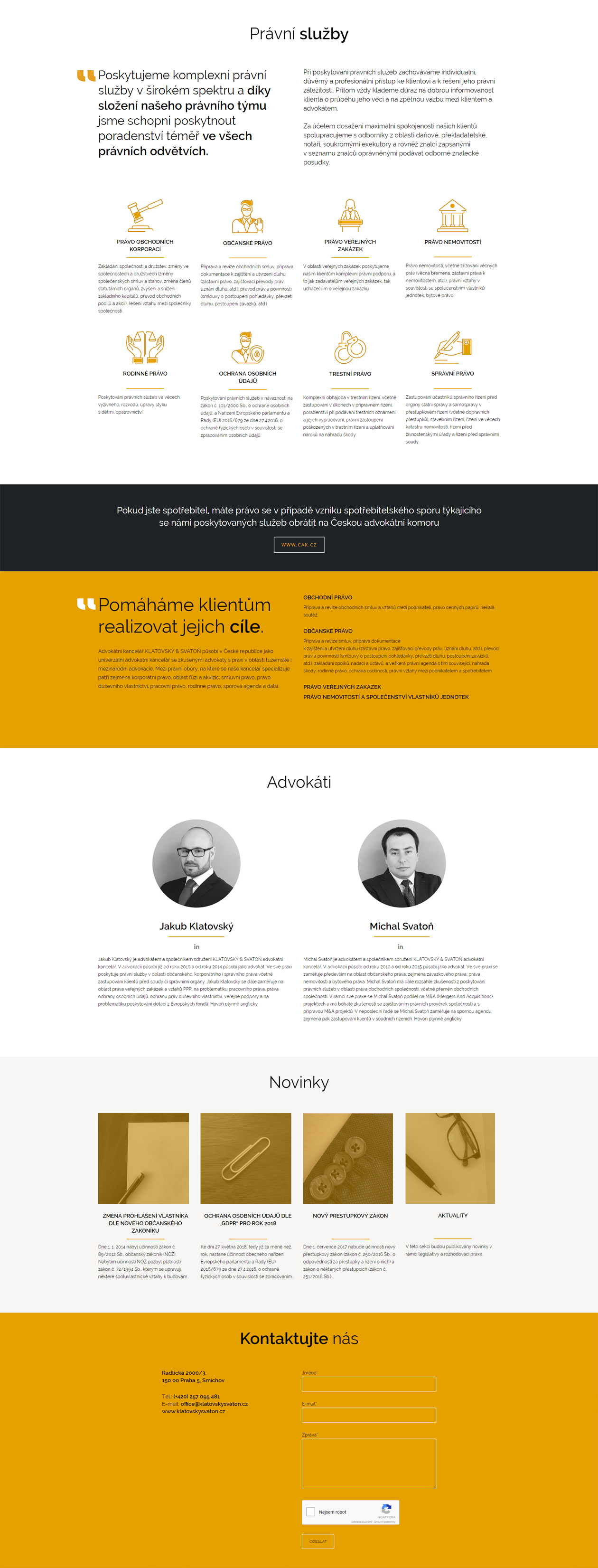 webdesign Klatovský & Svatoň