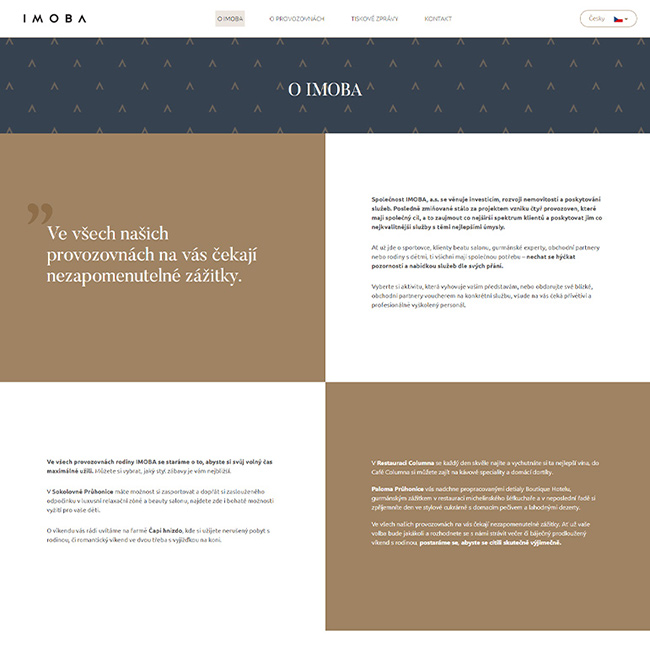 webdesign IMOBA