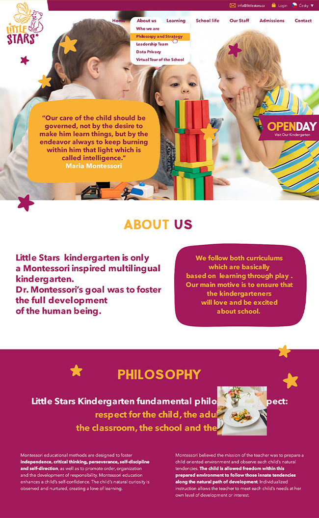 webdesign LITTLE STARS